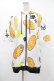 画像1: NieR Clothing / 総柄ZIP半袖パーカー  白 H-25-08-04-1058-PU-TO-KB-ZH (1)