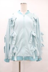 Candy Stripper / IMMATURE RIBBON BLOUSON  ライトブルー H-25-08-04-1059-PU-JA-KB-ZH
