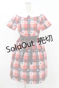 MILK / Love Checkワンピース  ブラックベリー H-25-08-04-1005-ML-OP-KB-ZH