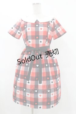 画像1: MILK / Love Checkワンピース  ブラックベリー H-25-08-04-1005-ML-OP-KB-ZH