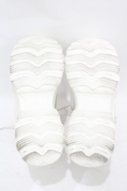 画像3: NieR Clothing / 厚底スニーカー 23.0cm 白 H-25-08-04-1001-PU-SH-KB-ZH