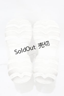 画像3: NieR Clothing / 厚底スニーカー 23.0cm 白 H-25-08-04-1001-PU-SH-KB-ZH