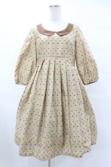 Emily Temple cute / カラードットワンピース  茶 H-25-08-04-1009-ET-OP-KB-ZH