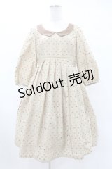 Emily Temple cute / カラードットワンピース  茶 H-25-08-04-1009-ET-OP-KB-ZH