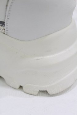 画像4: NieR Clothing / 厚底スニーカー 23.0cm 白 H-25-08-04-1001-PU-SH-KB-ZH