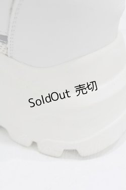 画像4: NieR Clothing / 厚底スニーカー 23.0cm 白 H-25-08-04-1001-PU-SH-KB-ZH