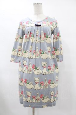 画像1: Emily Temple cute / シャンブルカットソーワンピース  グレー H-25-08-04-1019-ET-OP-KB-ZH