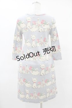 画像2: Emily Temple cute / シャンブルカットソーワンピース  グレー H-25-08-04-1019-ET-OP-KB-ZH