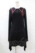 KILL STAR / EN-CRYPTED DRESS L ブラック H-25-08-04-1021-SL-OP-KB-ZH