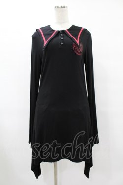 画像1: KILL STAR / EN-CRYPTED DRESS L ブラック H-25-08-04-1021-SL-OP-KB-ZH