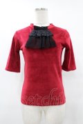 MR corset / レースジャボ風トップス  赤 H-25-08-04-1026-PU-TO-KB-ZH