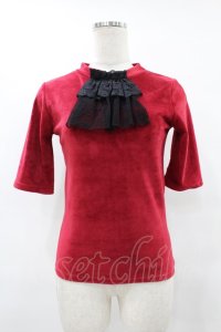 MR corset / レースジャボ風トップス  赤 H-25-08-04-1026-PU-TO-KB-ZH
