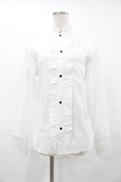画像1: PUTUMAYO / フリルロングブラウス  白 H-25-08-04-1028-PT-BL-KB-ZH