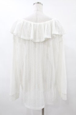 画像2: merry jenny / メッシュニットソーリラクシーチュニック  アイボリー H-25-08-04-1029-LO-TO-KB-ZH