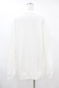画像2: NieR Clothing / プリントSWEAT  2XL 白 H-25-08-04-1031-PU-TO-KB-ZH