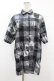 画像1: NieR Clothing / 総柄半袖シャツ  グレー H-25-08-04-1034-PU-BL-KB-ZH (1)