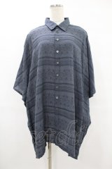 MiDiom / Oriental JQ Square Shirt  Dull Blue H-25-08-04-1035-PU-BL-KB-ZH