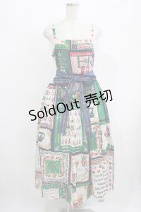 Jane Marple / Here's to the Queenのマキシドレス M ネイビー H-25-08-04-006-JM-OP-KB-ZH