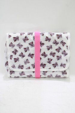画像1: Candy Stripper / SUNNY ELEPHANT TRAVEL POUCH  白 H-25-08-04-056-PU-ZA-KB-ZH