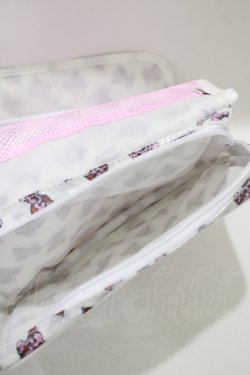 画像4: Candy Stripper / SUNNY ELEPHANT TRAVEL POUCH  白 H-25-08-04-056-PU-ZA-KB-ZH