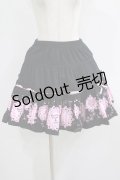 PUTUMAYO / レースコースターフリルスカート  ブラック×ピンク H-25-08-04-011-PT-SK-KB-ZH