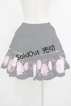 画像3: PUTUMAYO / レースコースターフリルスカート  ブラック×ピンク H-25-08-04-011-PT-SK-KB-ZH