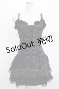 MAD / レースアップキャミワンピース  黒 H-25-08-04-015-PU-OP-KB-ZH