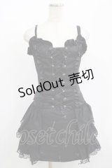 MAD / レースアップキャミワンピース  黒 H-25-08-04-015-PU-OP-KB-ZH