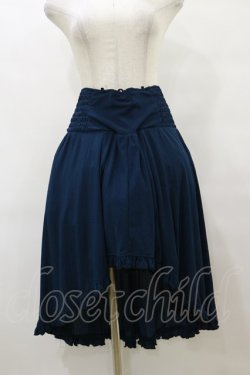 画像4: Ozz oneste / リバーシブルフィッシュテールスカート  黒×青 H-25-08-05-042-OO-SK-KB-ZH