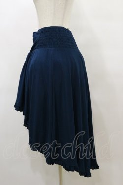 画像6: Ozz oneste / リバーシブルフィッシュテールスカート  黒×青 H-25-08-05-042-OO-SK-KB-ZH