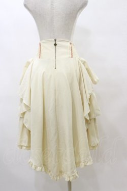 画像2: Ozz oneste / 和チャイナプリント刺繍スカート  アイボリー×オレンジ H-25-08-05-043-OO-SK-KB-ZH