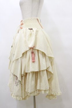 画像3: Ozz oneste / 和チャイナプリント刺繍スカート  アイボリー×オレンジ H-25-08-05-043-OO-SK-KB-ZH