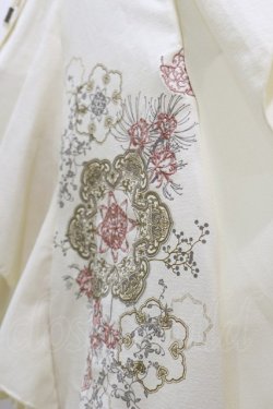 画像4: Ozz oneste / 和チャイナプリント刺繍スカート  アイボリー×オレンジ H-25-08-05-043-OO-SK-KB-ZH