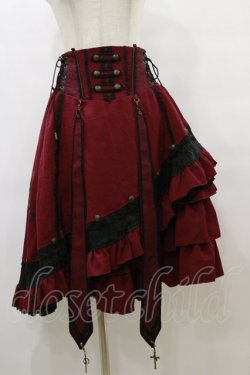画像1: Ozz oneste / Spring Rose Carolキャロルスカート  ワイン H-25-08-05-044-OO-SK-KB-ZH