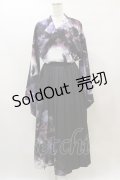 NieR Clothing / 着物風上下セット F 黒 H-25-08-05-047-PU-OP-KB-ZH