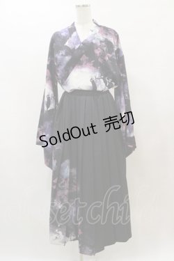 画像1: NieR Clothing / 着物風上下セット F 黒 H-25-08-05-047-PU-OP-KB-ZH