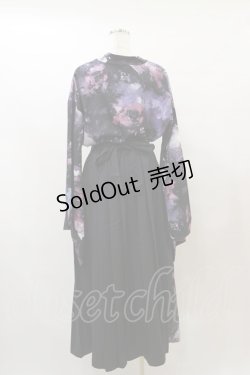 画像2: NieR Clothing / 着物風上下セット F 黒 H-25-08-05-047-PU-OP-KB-ZH