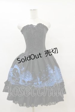 画像1: ATELIER PIERROT / エデンコルセットワンピース  ブラック H-25-08-05-048-EL-OP-KB-ZH