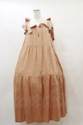 Katie / COVEN tiered dress  オレンジベージュ H-25-08-05-061-LO-OP-KB-ZH