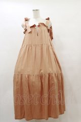 Katie / COVEN tiered dress  オレンジベージュ H-25-08-05-061-LO-OP-KB-ZH