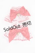 Angelic Pretty / Lovelyチェックお袖とめ  レッド H-25-08-05-1034-AP-ZA-NS-ZH
