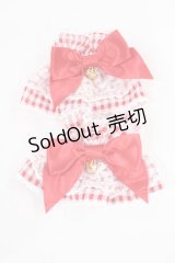 Angelic Pretty / Lovelyチェックお袖とめ  レッド H-25-08-05-1034-AP-ZA-NS-ZH