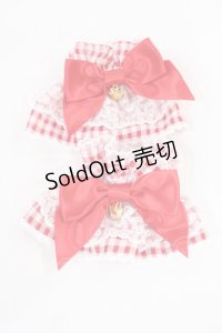 Angelic Pretty / Lovelyチェックお袖とめ  レッド H-25-08-05-1034-AP-ZA-NS-ZH
