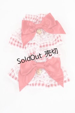 画像1: Angelic Pretty / Lovelyチェックお袖とめ  レッド H-25-08-05-1034-AP-ZA-NS-ZH