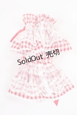 画像2: Angelic Pretty / Lovelyチェックお袖とめ  レッド H-25-08-05-1034-AP-ZA-NS-ZH