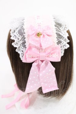 画像2: Angelic Pretty / Sweet Dotリボンヘッドドレス  ピンク H-25-08-05-1036-AP-AC-NS-ZH