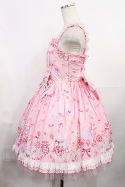 画像2: Angelic Pretty / MIRACLECANDYドットチュールジャンパースカート Free ピンク H-25-08-05-1007-AP-OP-NS-ZH