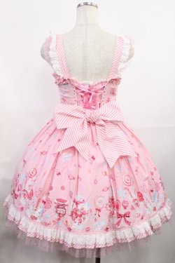 画像3: Angelic Pretty / MIRACLECANDYドットチュールジャンパースカート Free ピンク H-25-08-05-1007-AP-OP-NS-ZH