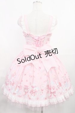 画像3: Angelic Pretty / MIRACLECANDYドットチュールジャンパースカート Free ピンク H-25-08-05-1007-AP-OP-NS-ZH