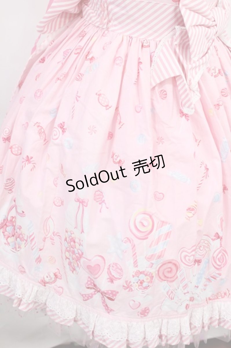 画像5: Angelic Pretty / MIRACLECANDYドットチュールジャンパースカート Free ピンク H-25-08-05-1007-AP-OP-NS-ZH (5)